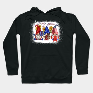 4th Of July Patriotic Gnomes Sunglasses American Fireworks Hoodie